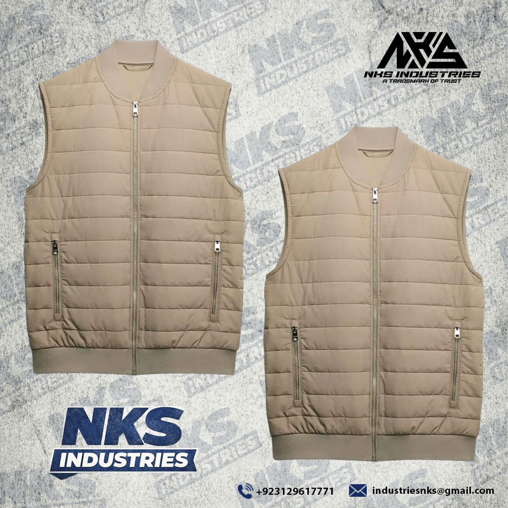 Half-Sleeve Puffer Jackets